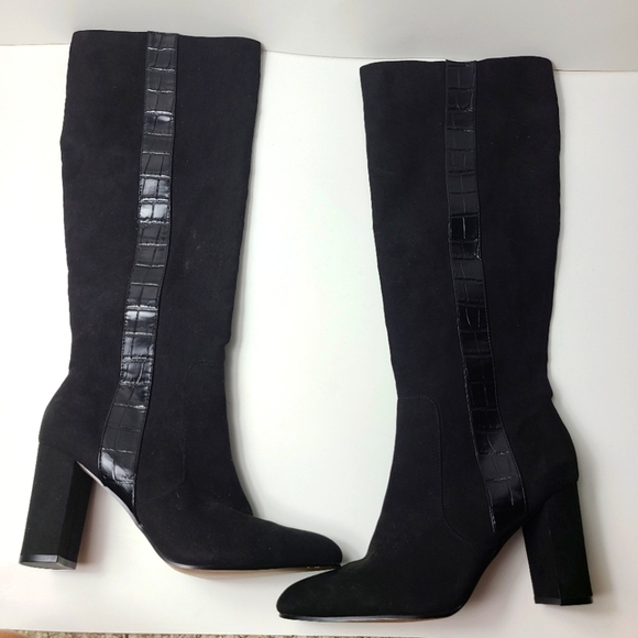 NEW 14TH & UNION jacki heeled textile boots - Picture 1 of 8